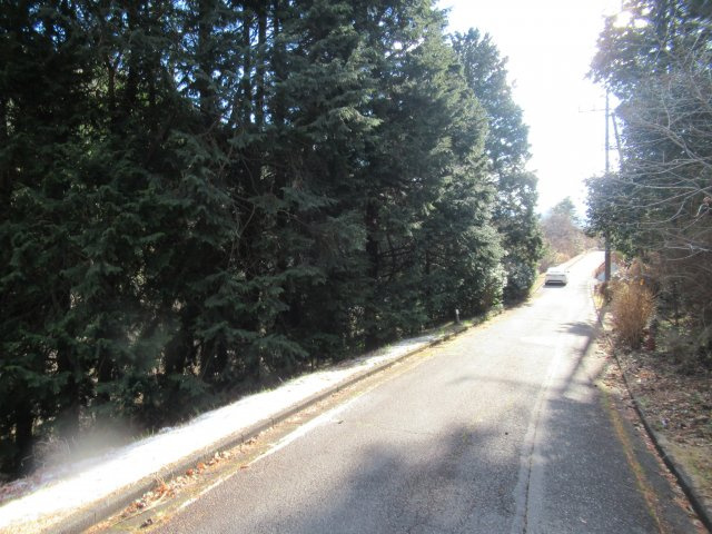 伊豆富士見ニュータウン別荘地⑤の前面道路含む現地写真|北東から