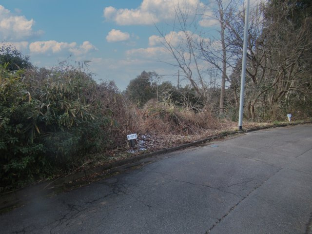 伊豆富士見ニュータウン別荘地⑥の前面道路含む現地写真|南東より