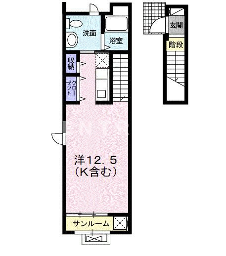 アシェイドライン・Ｅの間取り|間取図