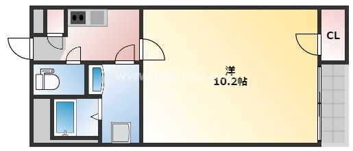 Fast  Hills  日ノ出町の間取り