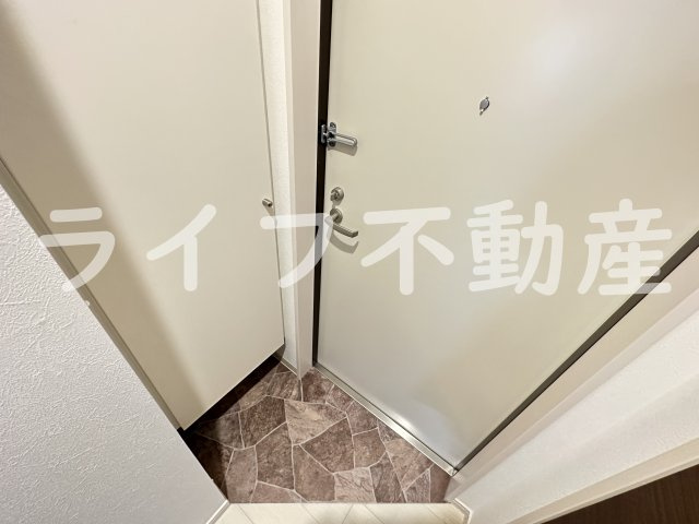 メゾンルシーヌ源氏ケ丘の玄関|収納もある玄関です