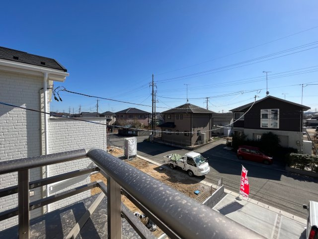 平下平窪5期4棟の展望|南面が道路ですので眺望良好です！