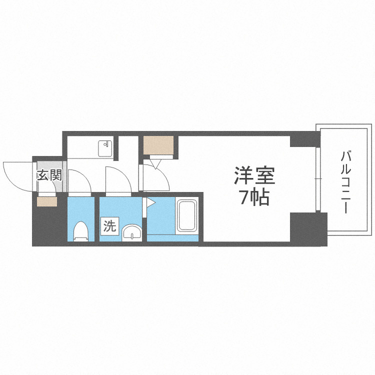 S-RESIDENCE難波大国町Unoの間取り