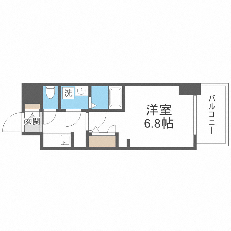 S-RESIDENCE難波大国町Unoの間取り