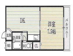 エクセル難波の間取り