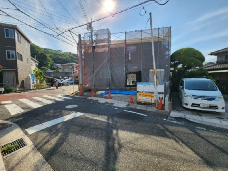 SUN COURT－サンコート－門司区西新町１丁目　【門司区　新築戸建て】の前面道路含む現地写真|現地撮影　2023,6,17　SUN COURT－サンコート－門司区西新町１丁目　【門司区　新築戸建て】