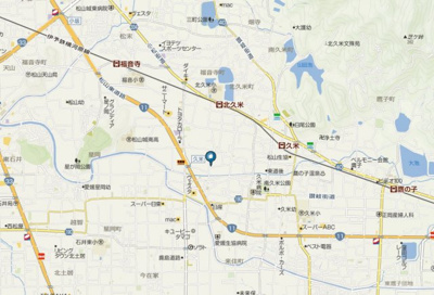 【地図】 | フレグランス南久米Ａ・Ｂ・Ｃ棟
