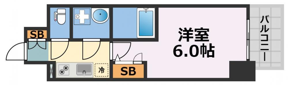 エスリードレジデンス本町パークフロントの間取り