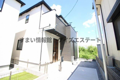 【外観】 | 太田市粕川町　新築住宅 | 【2号棟】水廻りがまとまっていて家事効率の良い間取りの4LDK新築住宅☆
