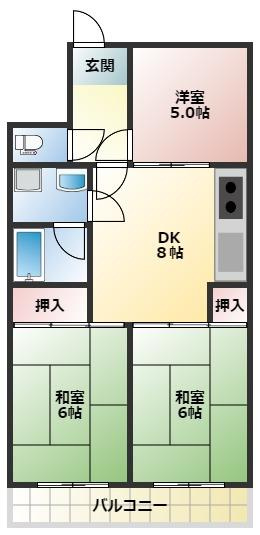 パストラル高知の間取り