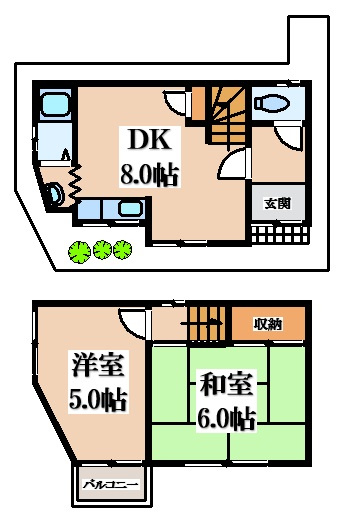 【間取り】 | 額田町貸家