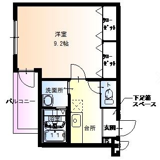 【間取り】 | フジパレス諏訪ノ森Ⅰ番館
