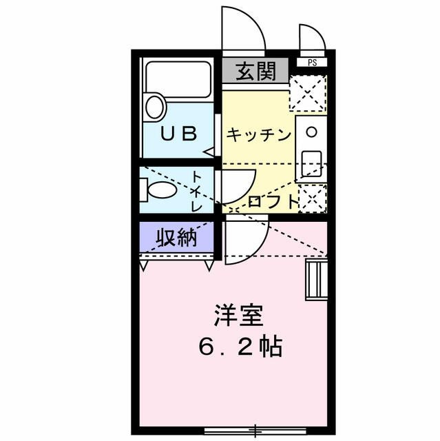 アザレ読売ランドB棟の間取り