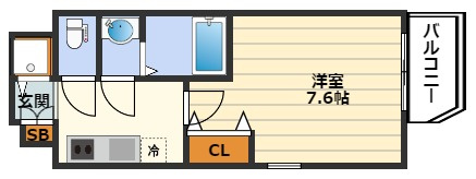 クリスタルグランツ東天満の間取り
