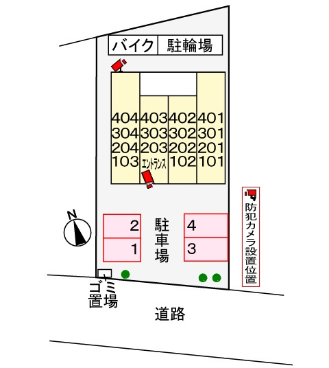 サニーフォルネの区画図