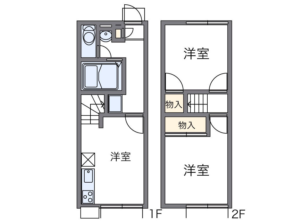 レオパレス田辺の間取り