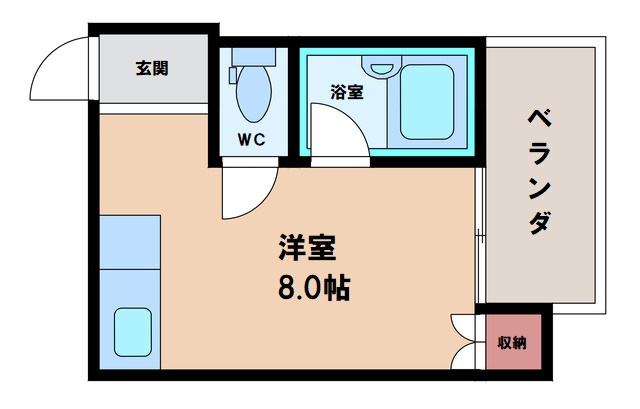 【間取り】 | コーポイン長居B棟