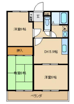 【間取り】 | カステリヨ　三光