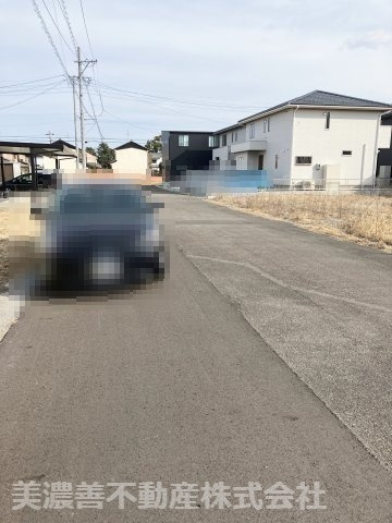 ６０３６５　羽島市堀津町須賀南土地の前面道路含む現地写真