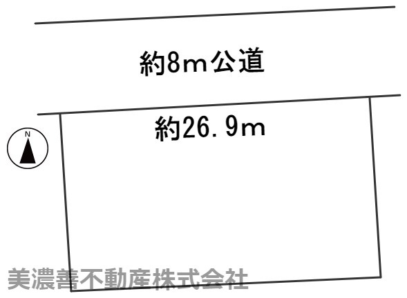 ６０３６５　羽島市堀津町須賀南土地の区画図