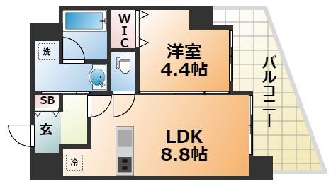 リノスタイル神戸下山手の間取り