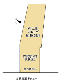 【土地図】 | 近江八幡市為心町中　売土地