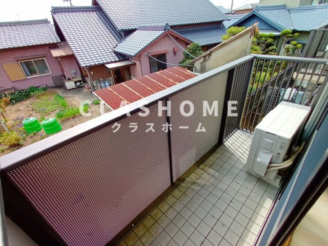 クレイドル住吉Bのバルコニー