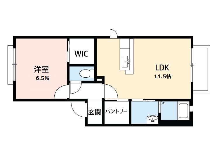 クレイドル住吉Bの間取り
