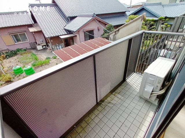 クレイドル住吉Bのバルコニー