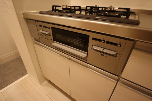 ミーツⅢのキッチン|グリル付き