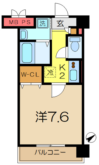 【間取り】 | ヴェルデ1