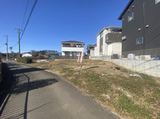 【前面道路含む現地写真】 | 川越市笠幡　建築条件なし売地　JR川越線『笠幡駅』徒歩12分　