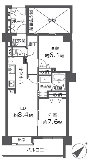 シーアイマンションあずま百樹園　７階　リ　ノベーションの間取り