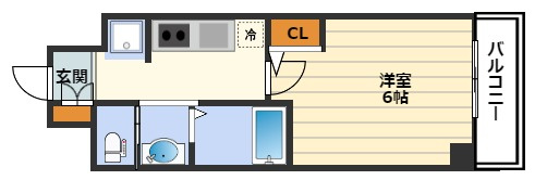 エステムコート梅田・茶屋町Ⅲネクスタの間取り