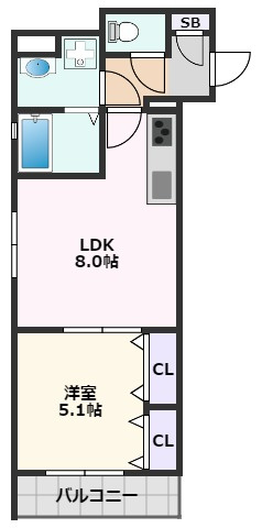 【間取り】 | クリエオーレ岸辺