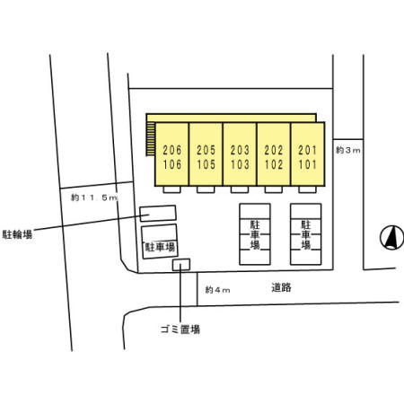 セジュール光の区画図