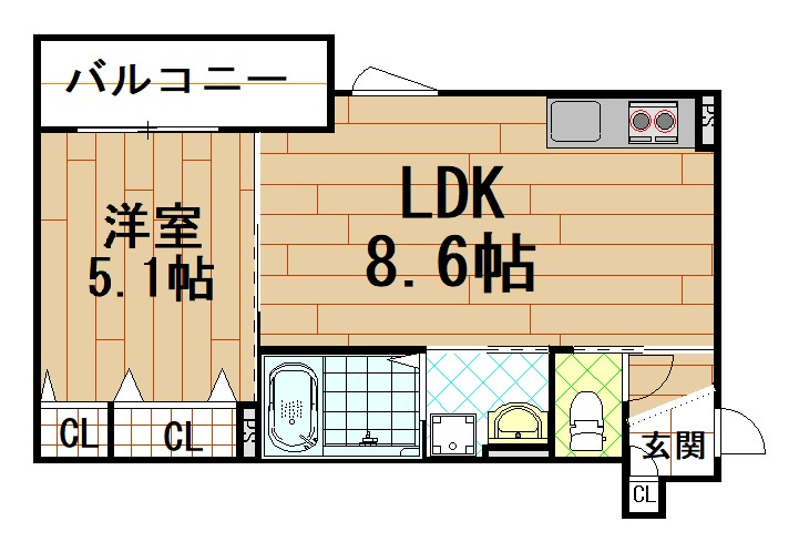 ピレーネ近江堂の間取り