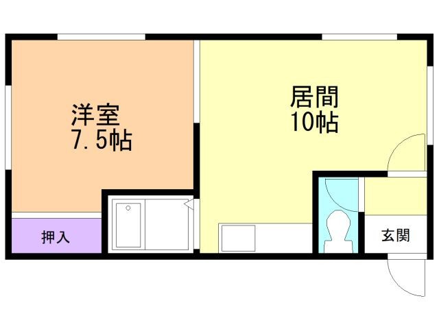 北町ハイツ１の間取り