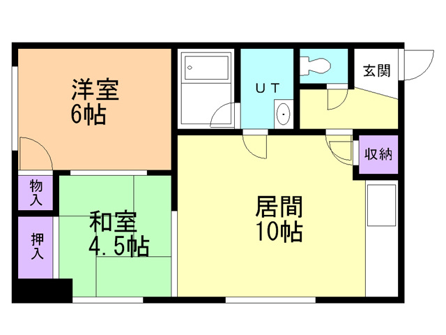 スワンマンション（登別）の間取り