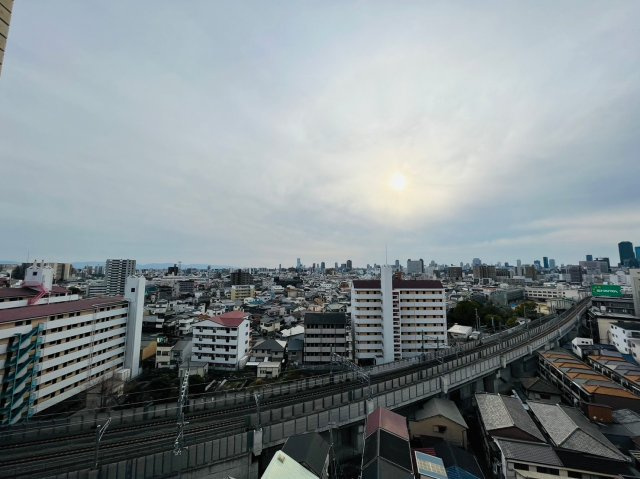 パークスクエア城東Ⅱ番館の展望|バルコニーからの展望です。
