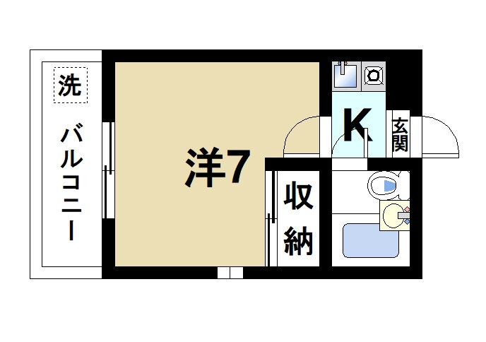 ハイツ朱峰第二の間取り