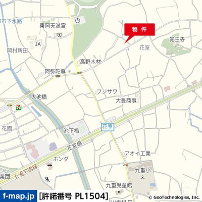 【地図】 | 花室785-1貸地