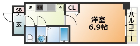 アドバンス神戸レイソレの間取り