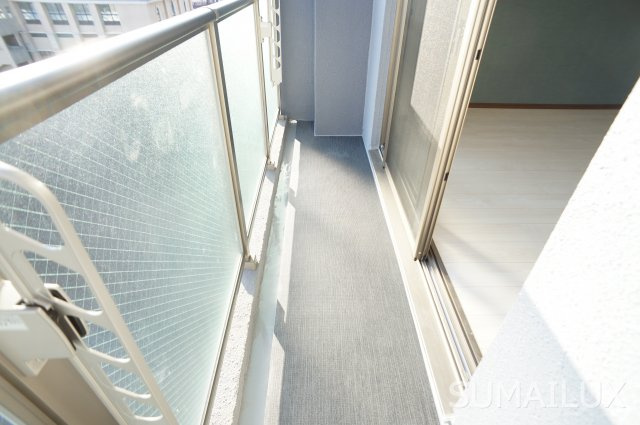 熊本市中央区練兵町の賃貸マンションのバルコニー