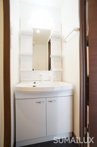 熊本市中央区練兵町の賃貸マンションの洗面所