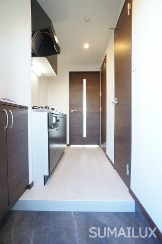熊本市中央区練兵町の賃貸マンションの玄関