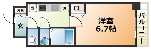 アドバンス神戸レイソレの間取り