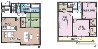 【間取り】 | 角田3丁目　新築戸建