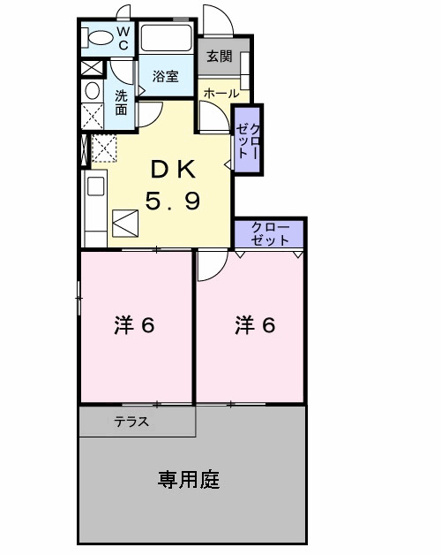 【間取り】 | ファーウエスト鎌倉 | 間取図