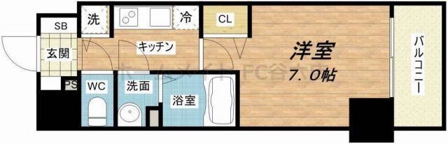 【間取り】 | プレサンス堺筋本町駅前シェル